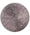 Moneda 50 schillings Austria 1973 Thedor Koerner.. Plata  - 2