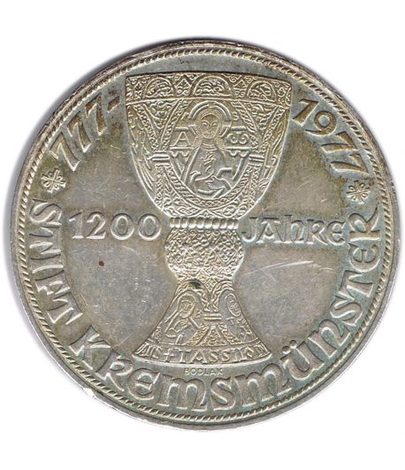 Moneda 50 schillings Austria 1977 monasterio Kremsmünster. Plata  - 1