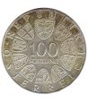 Moneda 50 schillings Austria 1977 monasterio Kremsmünster. Plata  - 2