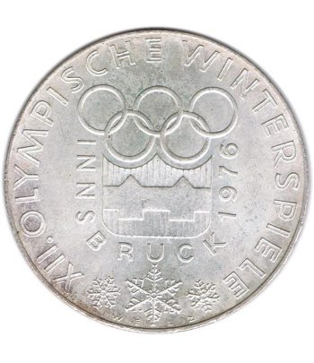 Austria 100 schillings 1976 Olimpiada de Innsbruck. Plata  - 1