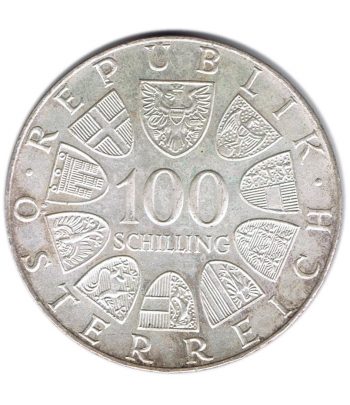 Austria 100 schillings 1976 Olimpiada de Innsbruck. Plata  - 2