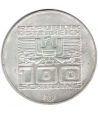 Austria 100 schillings 1976 Salto Sky Innsbruck. Plata  - 2