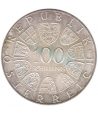 Austria 100 schillings 1975 Johann Strauss. Plata  - 2