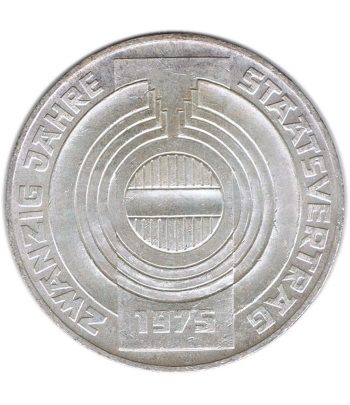 Austria 100 schillings 1975 Tratado de Estado. Plata  - 1