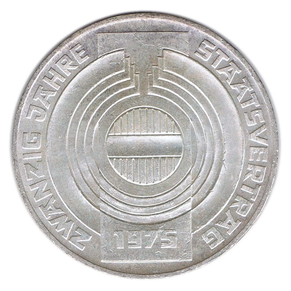 Austria 100 schillings 1975 Tratado de Estado. Plata  - 1
