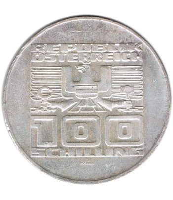 Austria 100 schillings 1975 Tratado de Estado. Plata  - 2