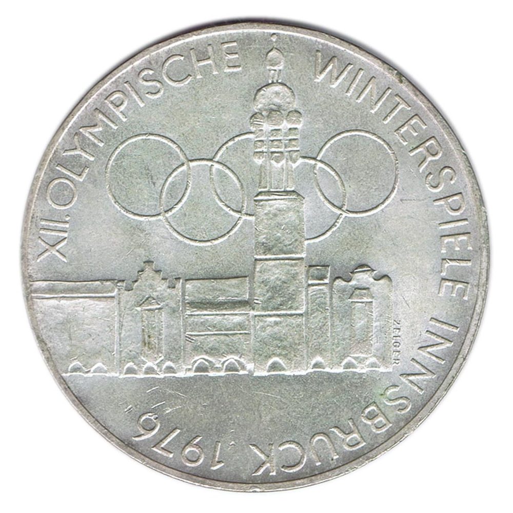 Austria 100 schillings 1976 Aros Olímpicos Innsbruck. Plata  - 1