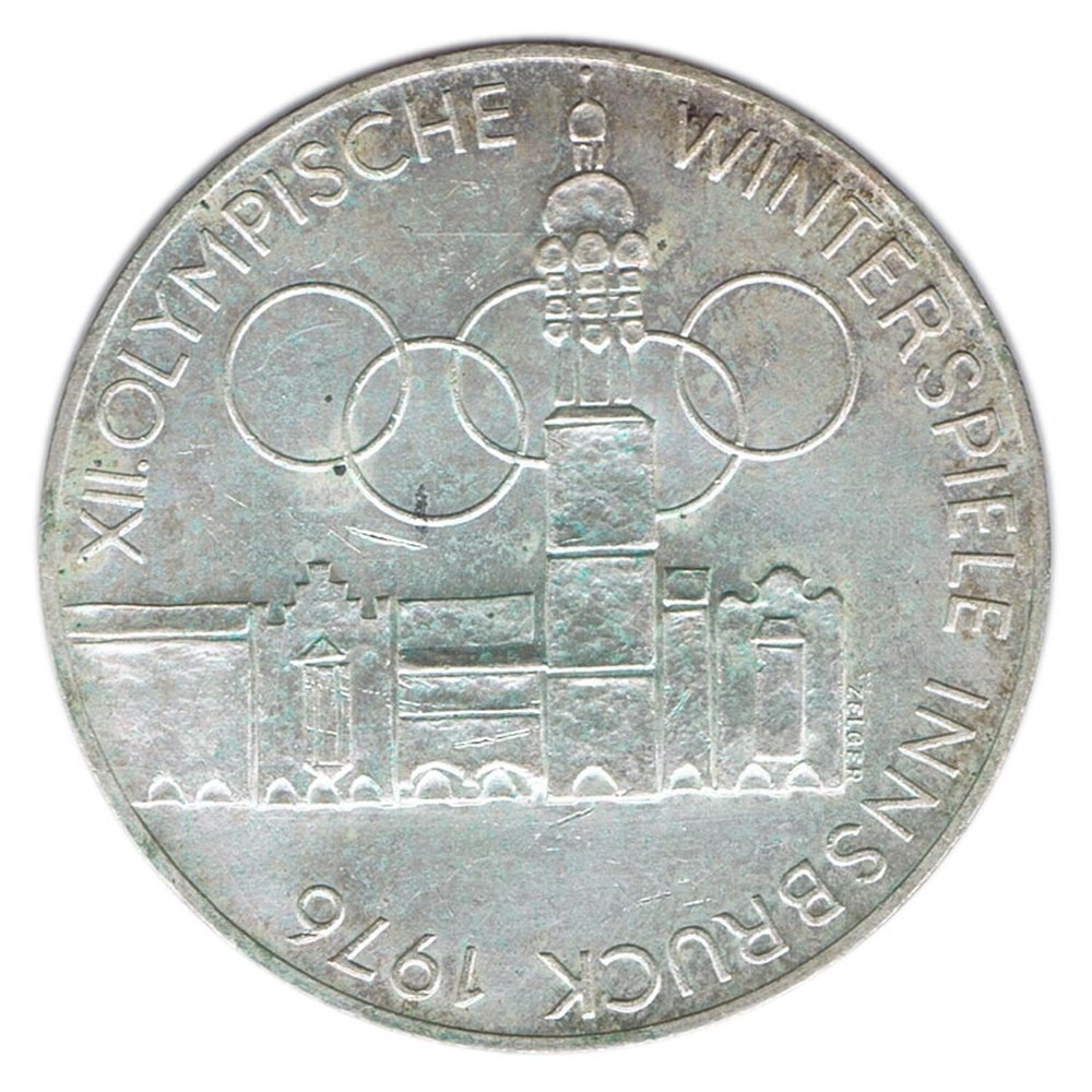 Austria 100 schillings 1976 Aros Olímpicos Innsbruck. Plata  - 1