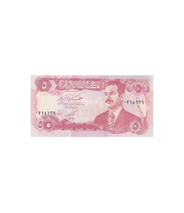 Irak 5 Dinars Sadam