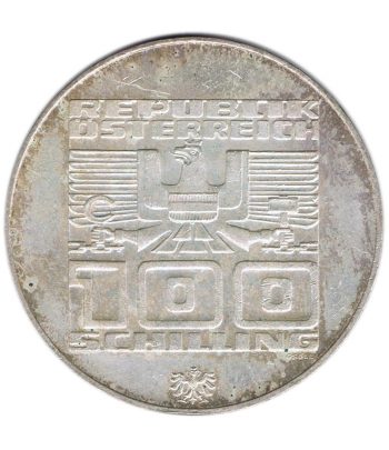 Austria 100 schillings 1976 Aros Olímpicos Innsbruck. Plata  - 2
