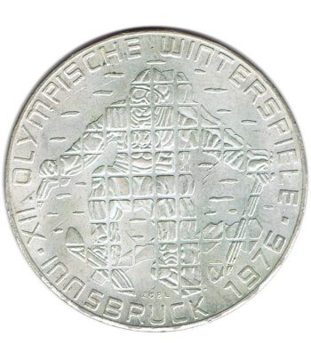 Austria 100 schillings 1976 Esquiador en Innsbruck. Plata  - 1