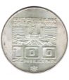 Austria 100 schillings 1976 Esquiador en Innsbruck. Plata  - 2