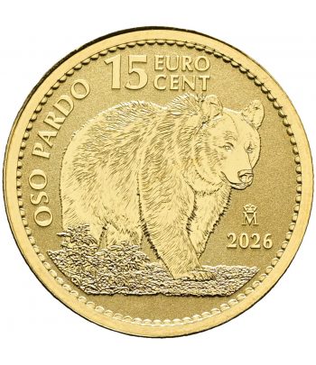 Moneda de España Oso Pardo 1/10 onza de oro 2026.  - 1