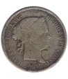 Isabel II 40 Céntimos de Escudo 1866 *66 Madrid. Plata.  - 1