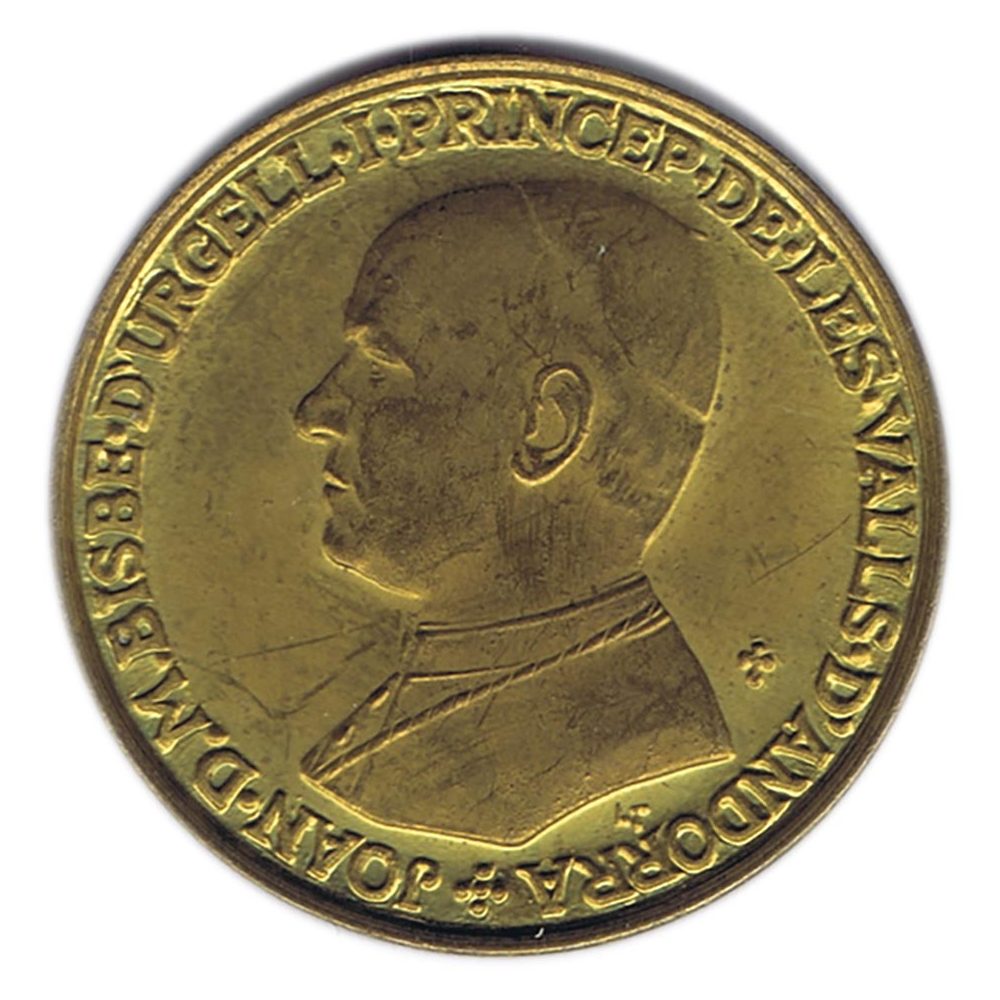 Moneda 1 Diner Andorra 1983 Bisbe d'Urgell.  - 1