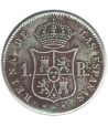 Isabel II 1 Real 1852 Barcelona. Plata.  - 2