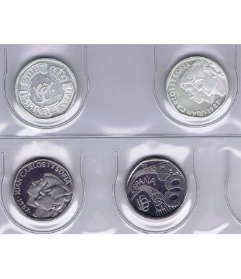500 ptas. XXV Aniversario SSMM 1988. Pruebas en Plata y acero  - 1