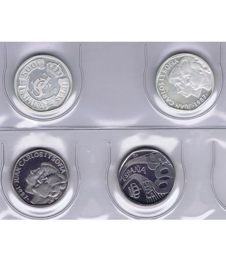500 ptas. XXV Aniversario SSMM 1988. Pruebas en Plata y acero  - 1