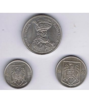 Tira 3 Monedas Rumania. Varios años  - 1