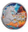Moneda de plata 1$ Niue 2026 Serie Lunar Americana. Mustang.  - 1