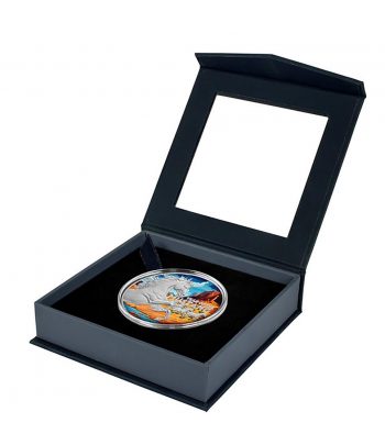 Moneda de plata 1$ Niue 2026 Serie Lunar Americana. Mustang.  - 4