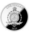 Moneda de plata 1$ Niue 2025 Spirit Animals. Butterfly.  - 2