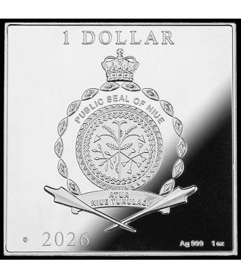 Moneda onza de plata Niue 2026 1 Dollar Cezanne.  - 2