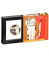 Moneda onza de plata 2$ Niue 2025 Maneki Neko. Gato Suerte.  - 3