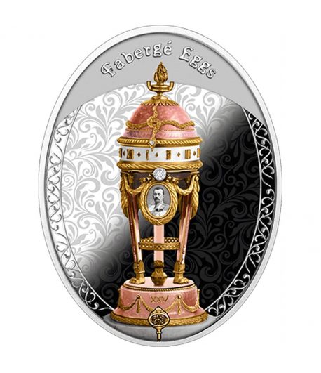 Moneda de plata 1$ Niue 2025 Huevo Fabergé. Yusupov Egg.  - 1
