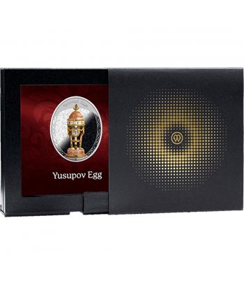 Moneda de plata 1$ Niue 2025 Huevo Fabergé. Yusupov Egg.  - 3
