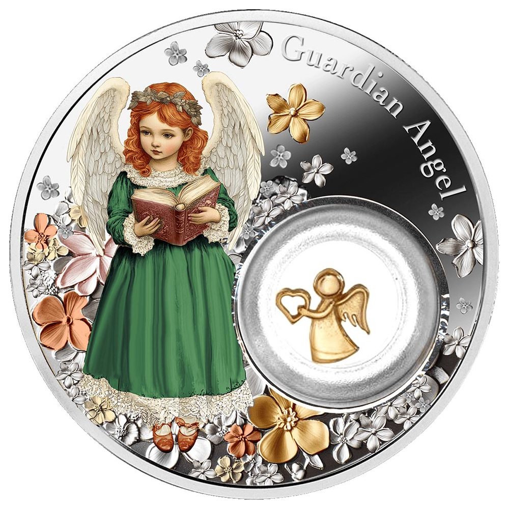 Moneda de plata 2$ Niue 2026 Ángel Guardian.  - 1