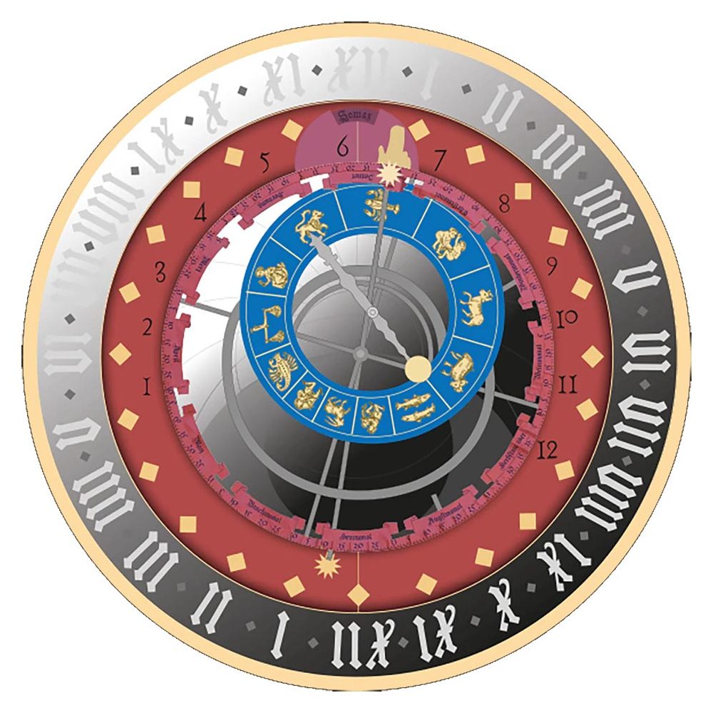 Moneda de plata 5 Euro Malta 2026 Reloj de Berna.  - 1