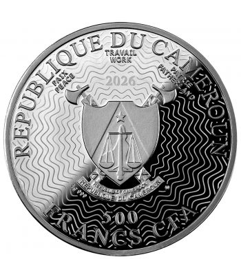 Moneda 500 Francos Camerún 2026 Nebulosa Estelar. Plata  - 2