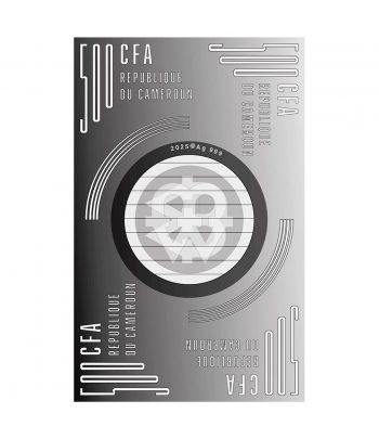 Moneda 500 Francs Camerun 2025 Niño bajo el Sol. Plata  - 2