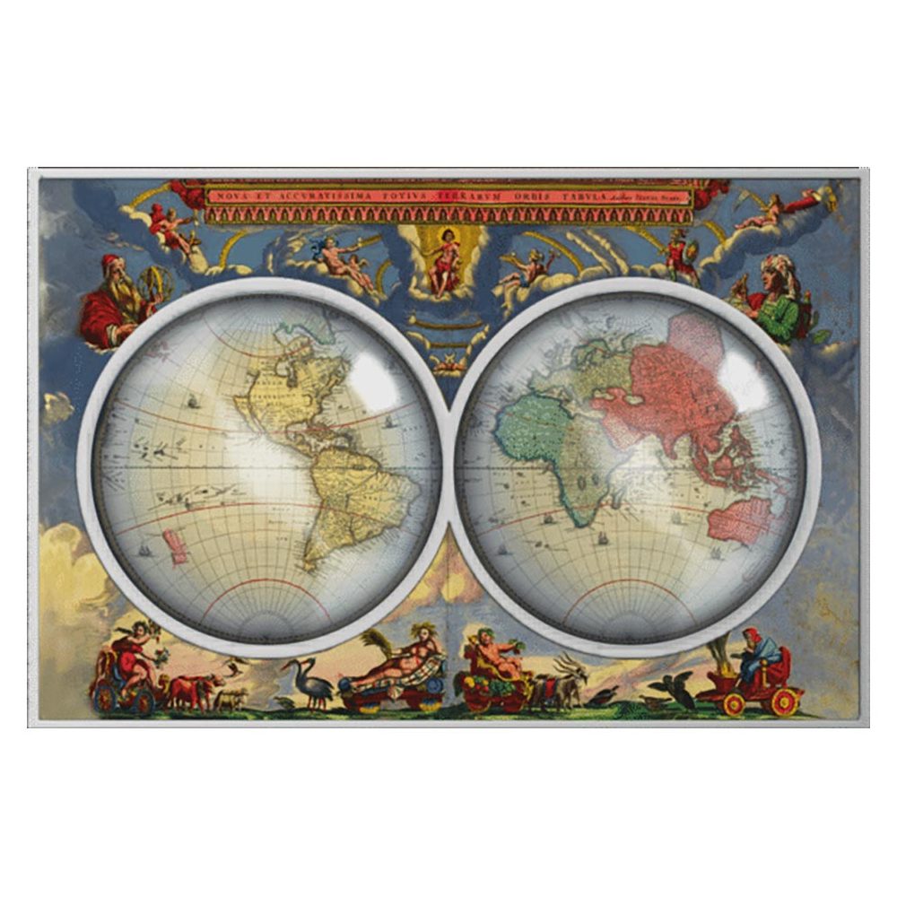 Moneda onza de plata 1000 Francs Camerun 2026 Atlas Maior.  - 1