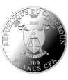 Moneda 500 Francs Camerun 2026 Águila cola blanca. Plata  - 3