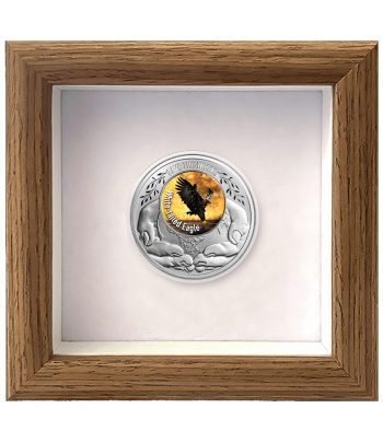 Moneda 500 Francs Camerun 2026 Águila cola blanca. Plata  - 4