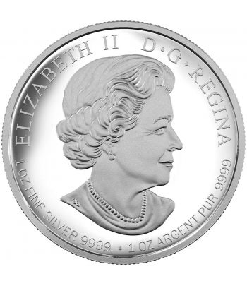 Moneda de plata 20$ Canadá 2016 Jilguero Americano.  - 2