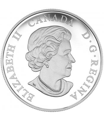 Moneda de plata 20$ Canadá 2016 Halcón de cola roja Real.  - 2