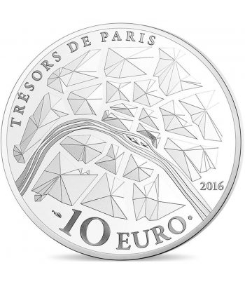 Francia 10€ 2016 Tesoros de Paris. Opera Garnier. Plata.  - 2