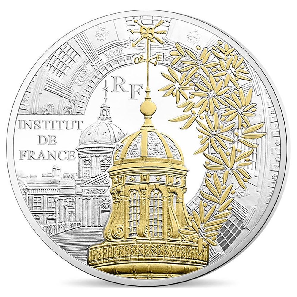 Francia 10€ 2016 Tesoros de Paris. Instituto de Francia. Plata.  - 1