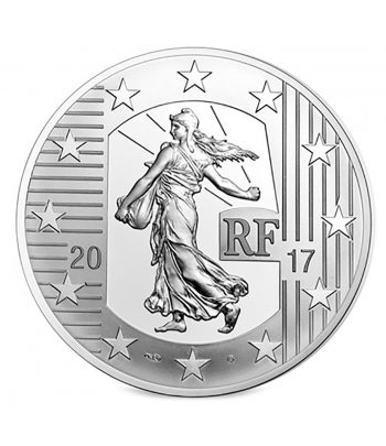 Francia 10 € 2017 Semeuse. Le Luis d'Or. Plata.  - 2