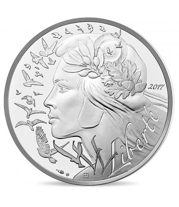 Francia 20€ 2017 Mariana. Liberté. Libertad. Plata.  - 1