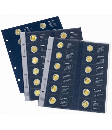 LEUCHTTURM Suplemento 2025 álbum OPTIMA 2 euros  - 1