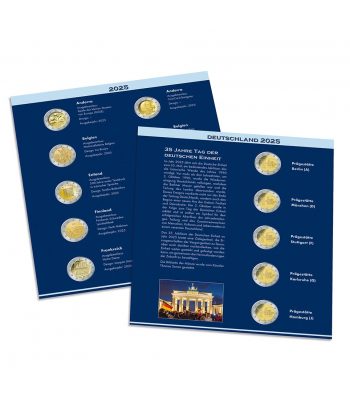 LEUCHTTURM Album preimpreso Numis para monedas de 2 Euros Nº11  - 2