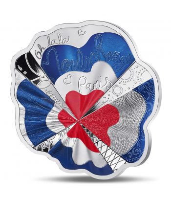 Moneda 10 euros de plata Francia año 2026 Moulin Rouge. Color  - 1