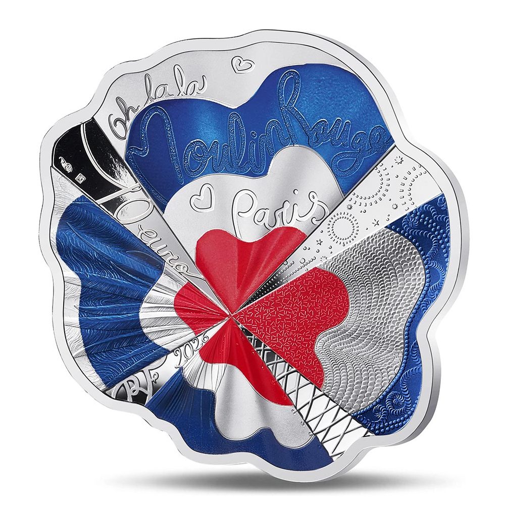 Moneda 10 euros de plata Francia año 2026 Moulin Rouge. Color  - 1