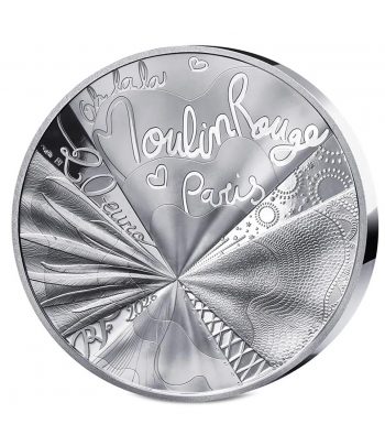 Moneda 20 euros Onza de plata Francia año 2026 Moulin Rouge.  - 2