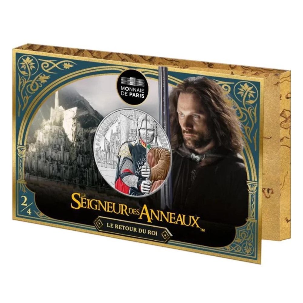Moneda 50 euros de plata Francia año 2026 Señor de los Anillos. Aragorn.  - 1