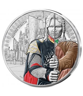Moneda 50 euros de plata Francia año 2026 Señor de los Anillos. Aragorn.  - 2